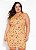 Vestido tubinho floral Plus. - Imagem 1