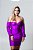 Vestido acetinado roxo - Imagem 3