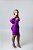 Vestido acetinado roxo - Imagem 1