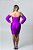 Vestido acetinado roxo - Imagem 2