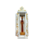 Oratório + Figura Religiosa Esculpida em Madeira 10cm - São Francisco - Imagem 1