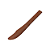 Espátula tipo faca de madeira artesanal - Imagem 1