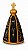 Artesanato Figura Nossa Senhora Aparecida - 8cm - Sérgio D.Inês - Código 236 - Imagem 1