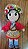 Boneca Frida Cangaceira Amigurumi 20cm - Imagem 1