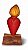 Artesanato Figura Coração - 10cm - Sérgio D.Inês - Código 239 - Imagem 1