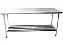 MESA INOX 430 C/ PRATELEIRA GRADEADA - PROMAQ - REF. PROMAP - Imagem 1
