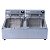 FRITADEIRA ELÉTRICA INOX -  2 CUBAS 5 LITROS (CADA) 220V - SUPRITECS - 35000W - REF. 587 - Imagem 2