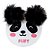 Apontador Panda Dois Furos e Orelhas Pelúcia _ Fofy - Imagem 1