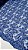 Tecido renda tule bordado pedraria floral azul royal 1,30cm de largura - Imagem 1