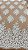 Tule bordado com pedraria off white - Imagem 1