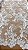 Tule bordado floral sem pedraria off white -1,30cm larg. - Imagem 1