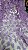 Tule bordado 3D floral lilás-1,30 cm -larg. - Imagem 2