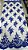 Tule ilusion renda bordado floralsem pedrarias azul royal  larg:  130 cm - Imagem 3