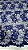 Tule ilusion floral Bordado Azul Royal,Largura 130 cm - Imagem 1