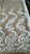 Tule bordado barrado sem pedrarias,off white largura 140 cm 100% Poliamida. - Imagem 1