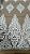 Tule  bordado fio soutache,cor off,largura 140 cm 100% Poliamida. - Imagem 2
