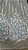 Tule Bordado com Pérolas e strass,Branco e prata largura 130 cm composição 100% Poliamida. - Imagem 1
