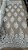 Tule bordado off white com pedrarias,Largura 130 cm 100% Poliéster. - Imagem 1