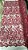 Tule bordado com pérolas,Rosa chiclete 130 cm composição 100% Poliamida. - Imagem 2