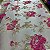 Tecido Jacquard Bordado com Relevo Floral Rosa/Dourado - Imagem 2