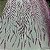 Tule Bordado com Glitter e Paetês Rosa - Imagem 2