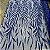 Tule Bordado com Glitter e Paetês Azul Royal - Imagem 2
