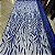 Tule Bordado com Glitter e Paetês Azul Royal - Imagem 1