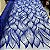 Tule Bordado Diamante Quebrado Azul Royal - Imagem 1