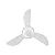 VENTILADOR TETO SUNNY 3 PAS BRANCO S/ CONTROLE 127V VENTISOL - Imagem 1