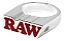 Anel Prata RAW (Smoker Ring Silver) tamanho 10 - Imagem 2