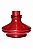 Base para Narguilé Vaso Aladin – Vermelho Translúcido - Imagem 1