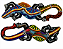 Salamandra Decorativa de Parede – Artesanato Pintado à Mão - Imagem 2