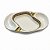 Cinzeiro Luxury para 2 Charutos – Design Branco com Detalhes Dourados - Imagem 1
