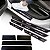 Kit jogo de Soleiras de porta  Peugeot 208 protetor preto - Imagem 1