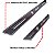 Kit jogo de Soleiras de porta  Peugeot 208 protetor preto - Imagem 3