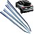 Aplique Pestana Fiat Pulse Cromado das Janelas Portas - Imagem 1