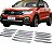 Aplique Da Grade T-cross Kit Cromado De Plástico Rígido - Imagem 1