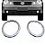 Aplique CROMADO Farol Milha VW Polo 2002  até 2006 Grade Moldura - Imagem 1