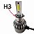 Kit Lâmpada H3 Super Led 6000k 7.200 Lumens Farol Automotivo - Imagem 3