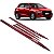 Friso Lateral GM Novo Onix Vermelho Carmim cor Original - Imagem 1