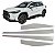 Jogo friso Lateral Corolla Cross branco lunar cor original - Imagem 1