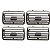 Kit Difusor Ar Painel Gol G3 Parati Saveiro Cinza Flanel - Imagem 1