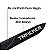 Jogo friso Tracker Preto Ouro Negro nome cromado alto relevo - Imagem 2