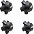 Kit 4 Calota centro roda D20 C20 A20 Silverado aro 6X16" - Imagem 1