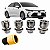 Kit Porca parafuso de roda Antifurto Cromado Corolla Fielder - Imagem 1