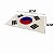 Adesivo Bandeira Escudo Coreia do Sul Resinado Carro e Moto - Imagem 3