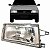 Farol Uno Mille 91-03 esquerdo lente Vidro mascara cromada - Imagem 1