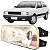 Farol Gol G1 quadrado 1991 a 1994 direito Lente vidro H4 - Imagem 1