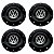 Jogo com 4 calotas para roda ferro aro 14” e 15" Gol Fox VW - Imagem 1
