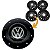 Jogo com 4 calotas para roda ferro aro 14” e 15" Gol Fox VW - Imagem 2